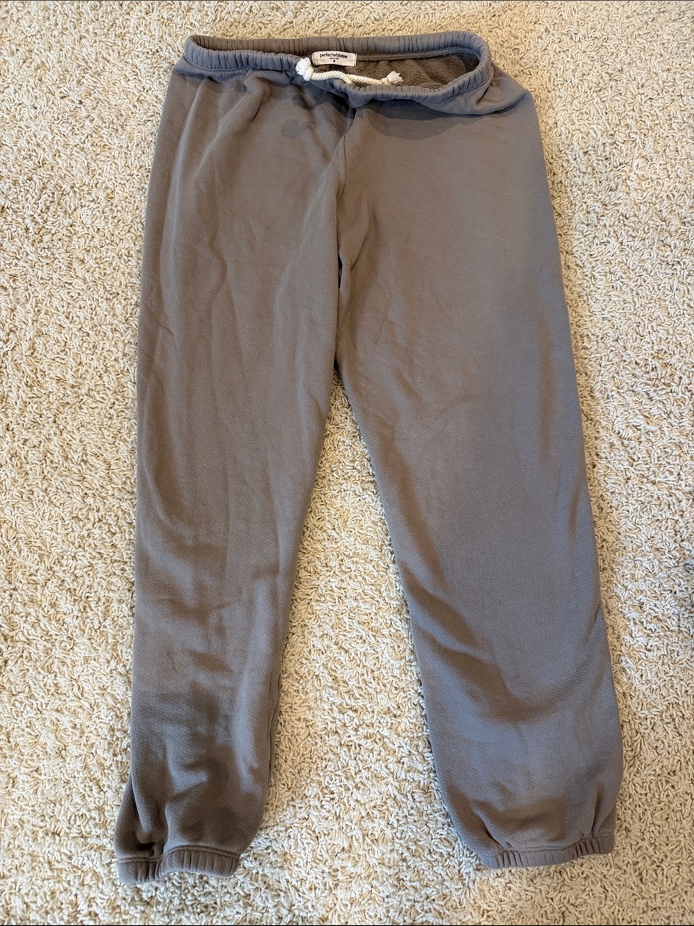 perfectwhitetee Gray Jogger Pants with Drawstring